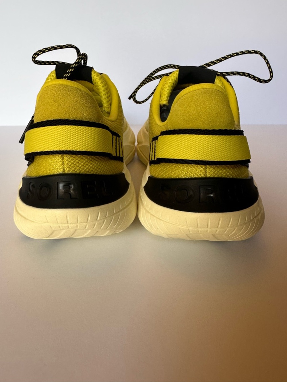 Sorel Explorer Blitz Leisure Lace Sneakers Neon Yellow Lime Mesh 11 - Picture 3 of 7